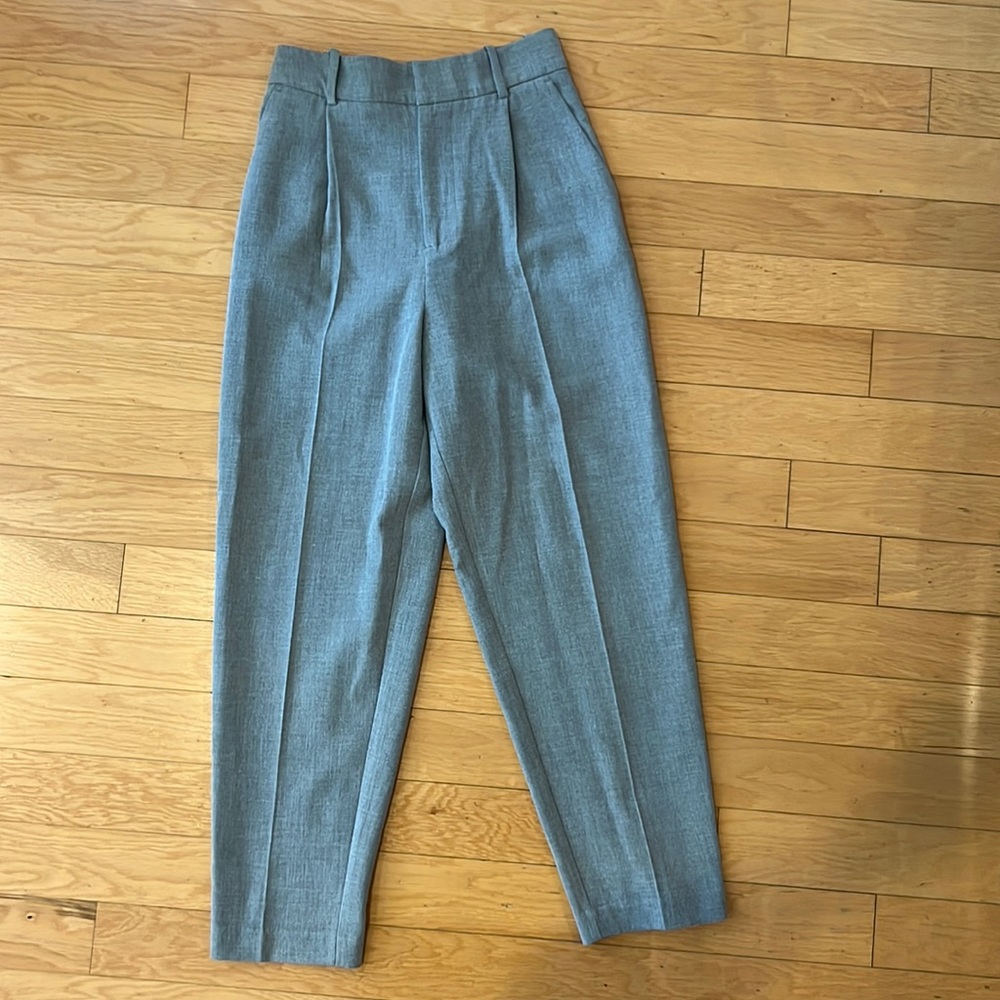 Zara Pleated Pants Gray